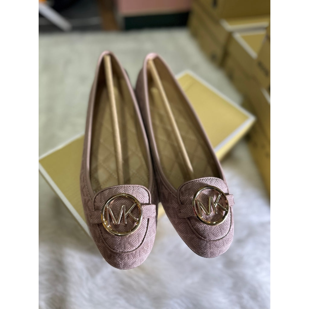 SALE! ❤️ AUTHENTIC/ORIGINAL Michael K0rs MK Lillie Logo Jacquard Moccasin Doll Shoes