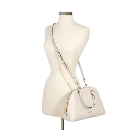 AUTHENTIC/ORIGINAL COACH Katy Satchel Bag in White/Chalk