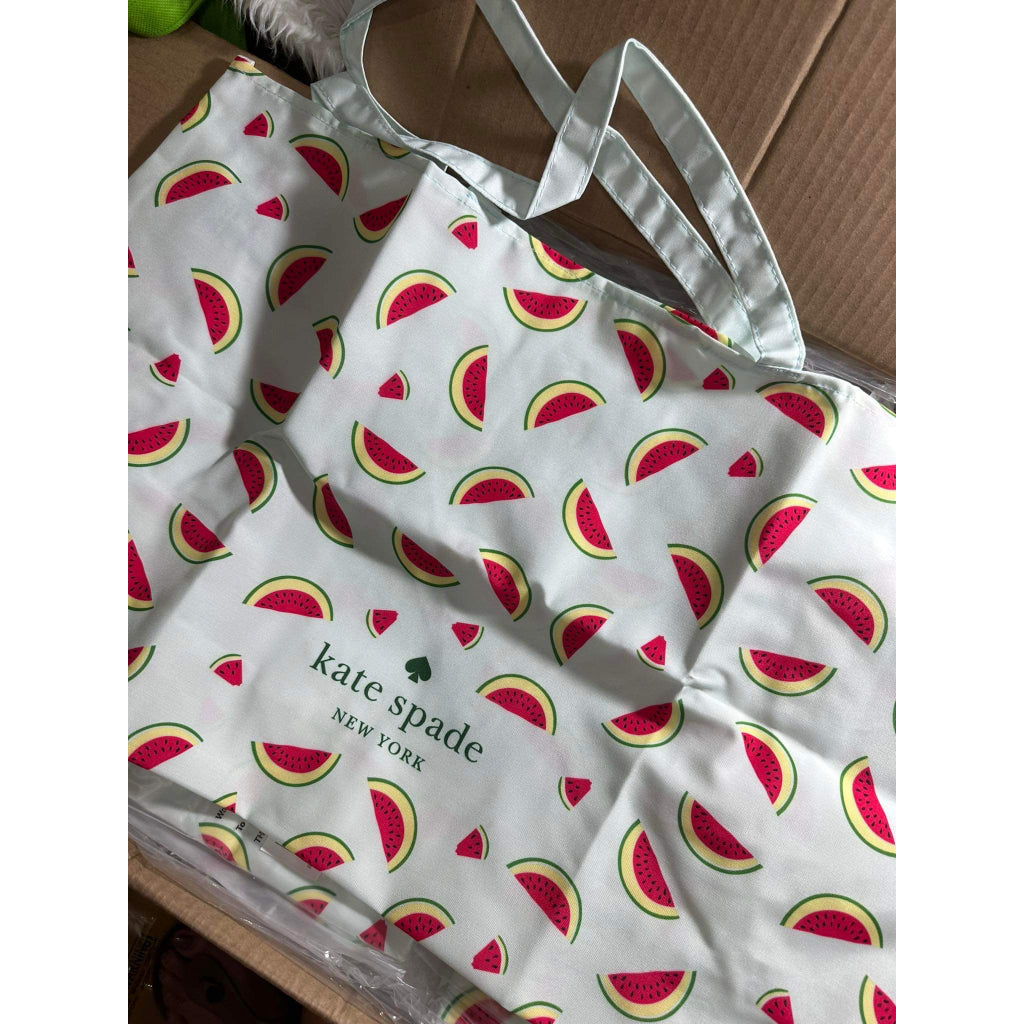 AUTHENTIC/ORIGINAL KateSpade KS Watermelon Canvas Tote Shopper Bag