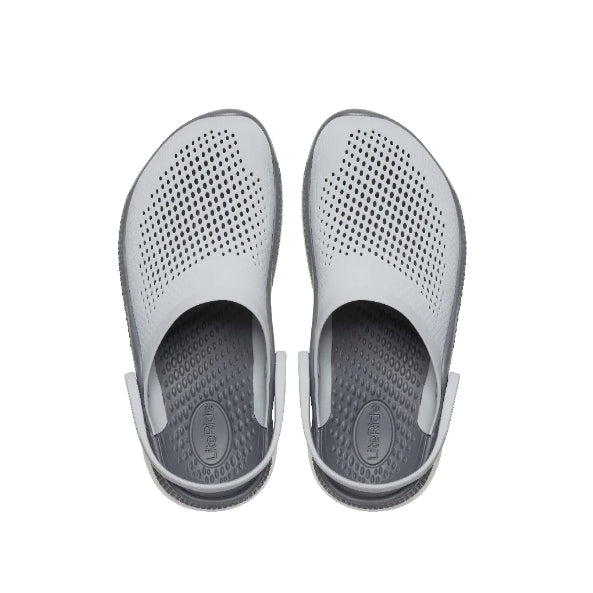 AUTHENTIC/ORIGINAL Crocs Literide 360 Clog Shoes in Light Grey