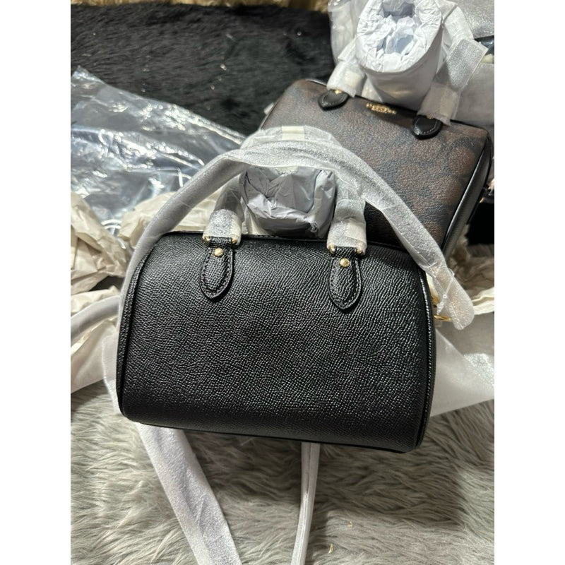 AUTHENTIC/ORIGINAL COACH Mini Rowan Crossbody Bag Black