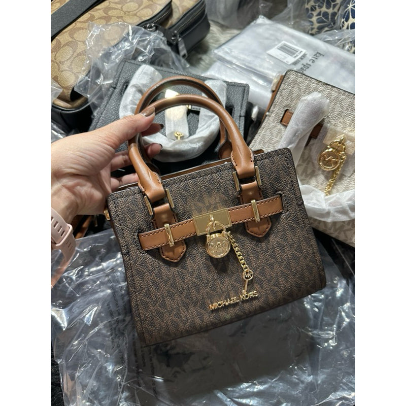 AUTHENTIC/ORIGINAL Michael K0rs MK Hamilton Saffiano Leather Mini Crossbody Bag