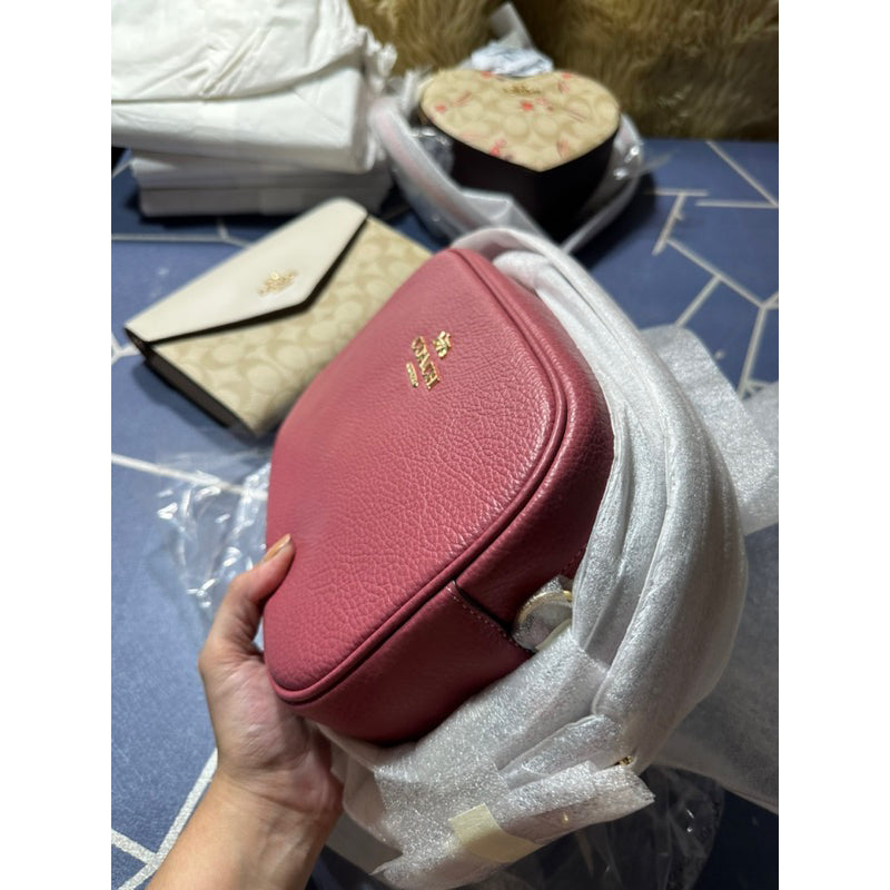 AUTHENTIC/ORIGINAL COACH Jamie Camera Bag in Pink ROUGE