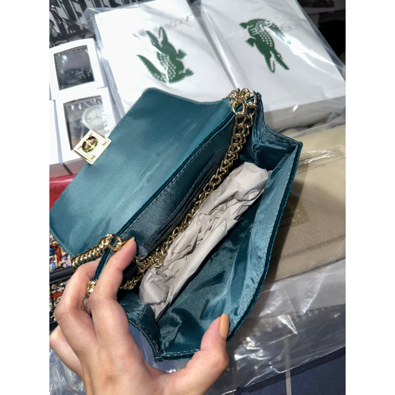 AUTHENTIC/ORIGINAL Guess Green Clutch Crossbody Bag