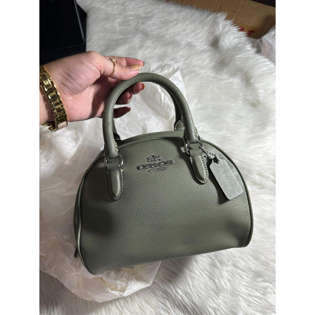 AUTHENTIC/ORIGINAL COACH Sydney Satchel Bag in Green Dark Sage