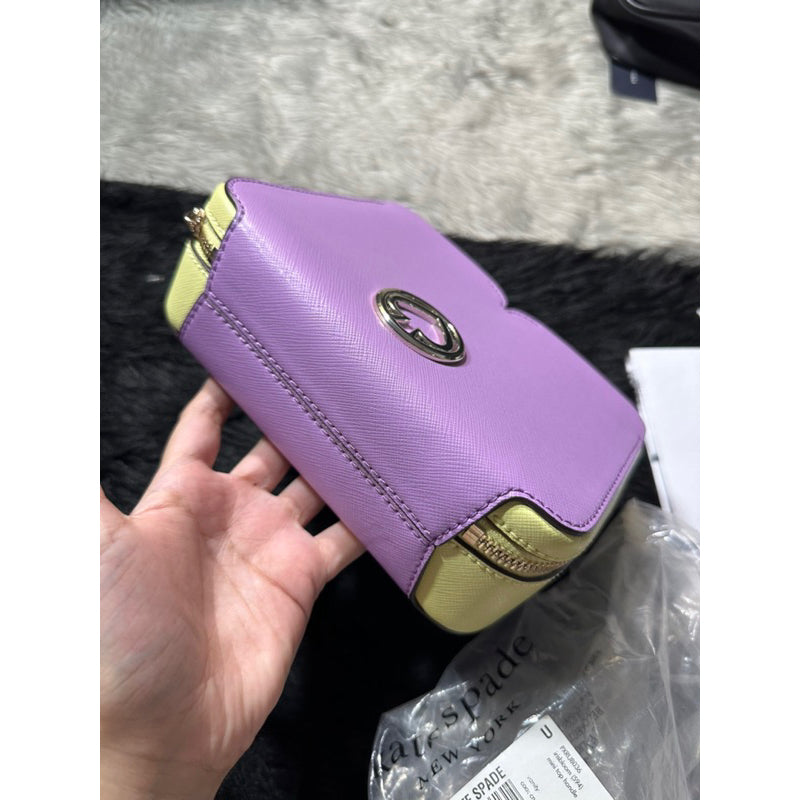 AUTHENTIC/ORIGINAL Preloved KateSpade KS Vanity Mini Top Handle Lilac Bag