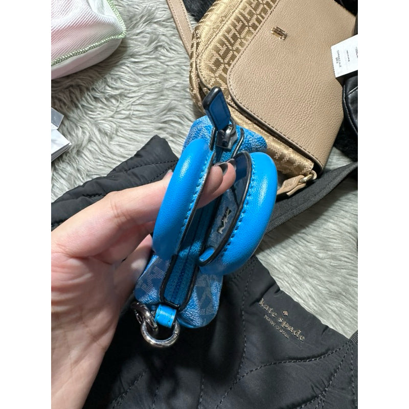 AUTHENTIC/ORIGINAL Michael K0rs MK Preloved Micro Duffle Keychain Bag Charm Blue