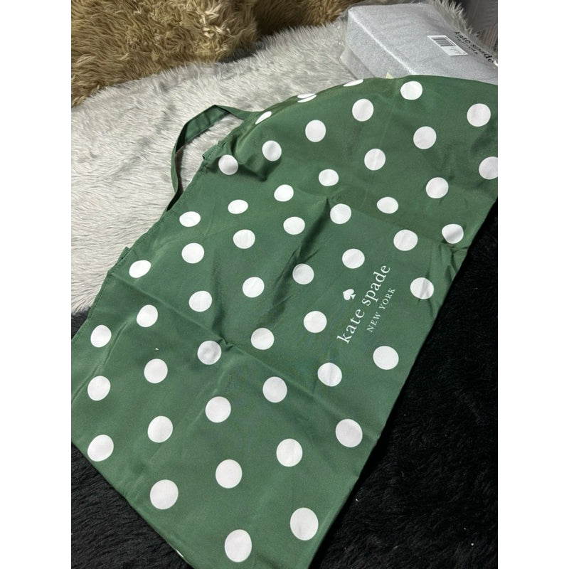 AUTHENTIC/ORIGINAL KateSpade KS Shopper Large Green Foldable Travel Tote Bag