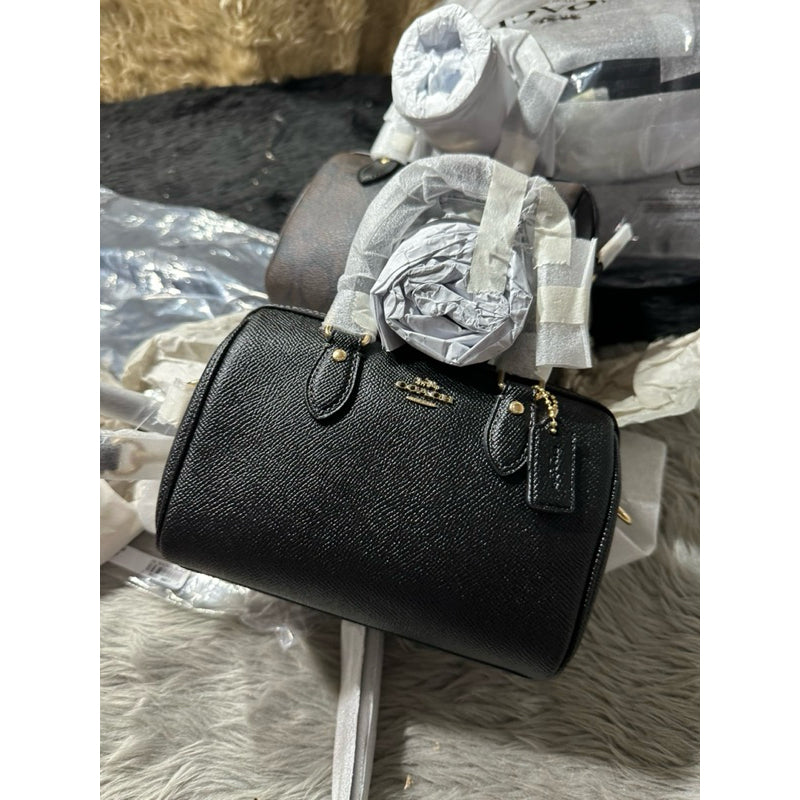 AUTHENTIC/ORIGINAL COACH Mini Rowan Crossbody Bag Black