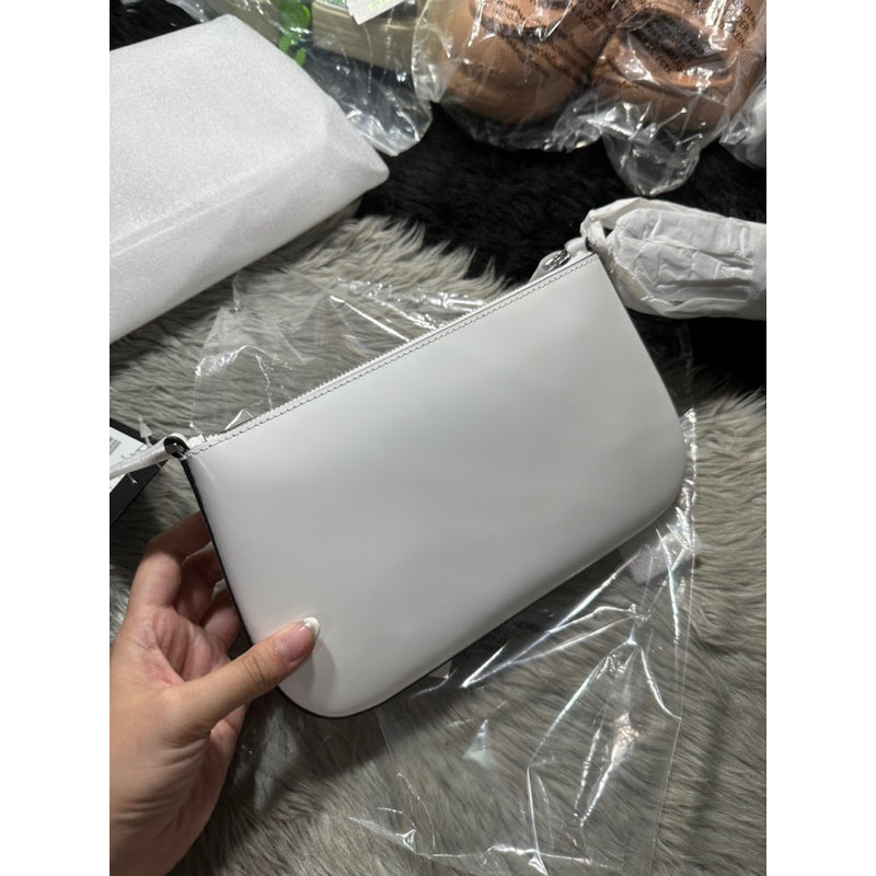 AUTHENTIC/ORIGINAL KateSpade KS Retail Sam Icon Leather Mini Pochette KiliKili Leather Bag White