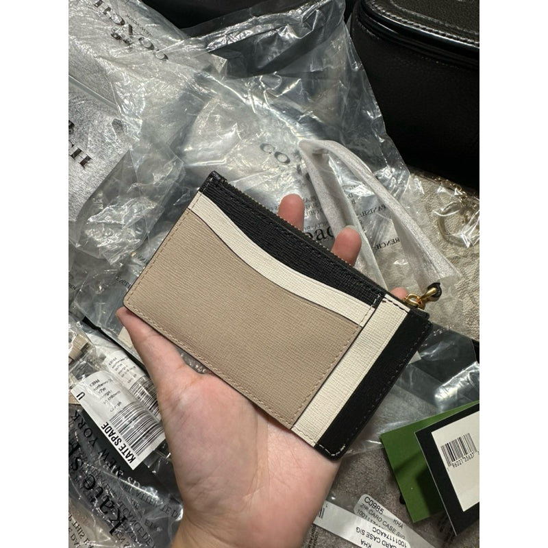 AUTHENTIC/ORIGINAL KateSpade KS Retail Morgan Colorblock Card Case Wristlet Small Wallet