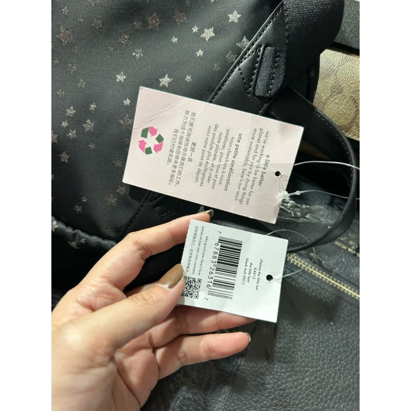 AUTHENTIC/ORIGINAL KateSpade KS Chelsea Scattered Star Backpack Nylon Medium Bag