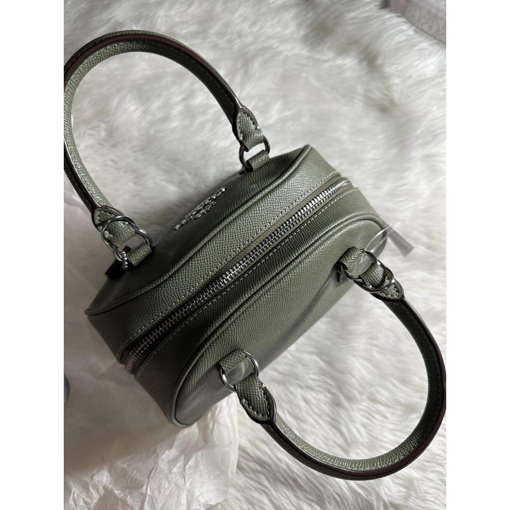 AUTHENTIC/ORIGINAL COACH Sydney Satchel Bag in Green Dark Sage