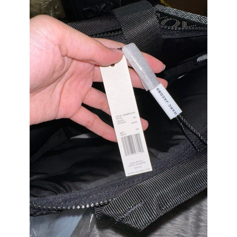 AUTHENTIC/ORIGINAL Marc Jacobs MJ Quilted Nylon Laptop Bag Black