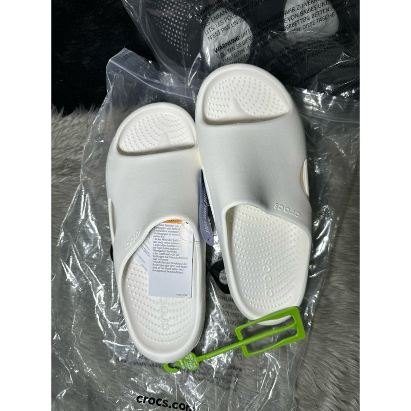 AUTHENTIC/ORIGINAL Crocs Mellow Recovery Men Slides in White