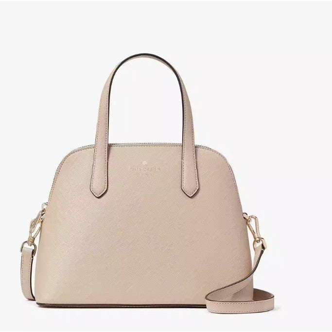 AUTHENTIC/ORIGINAL KateSpade KS Schuyler Medium Dome Satchel Bag in WARM BEIGE