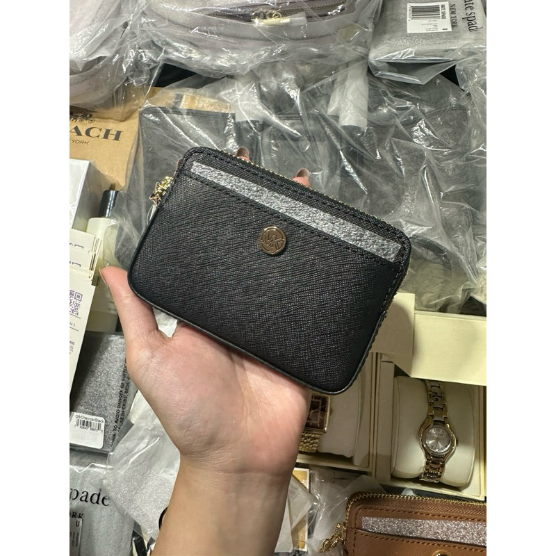 Card Holders Michael Kors Black And Gold Wallet Michael Kors Black