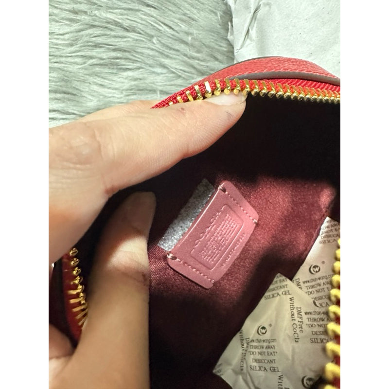 AUTHENTIC/ORIGINAL COACH Mini Serena Crossbody Bag in Red