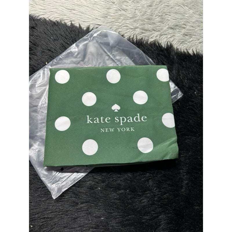 AUTHENTIC/ORIGINAL KateSpade KS Shopper Large Green Foldable Travel Tote Bag