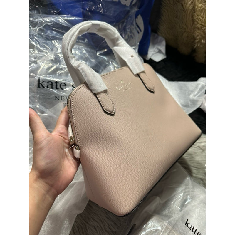 AUTHENTIC/ORIGINAL KateSpade KS Schuyler Medium Dome Satchel Bag in WARM BEIGE