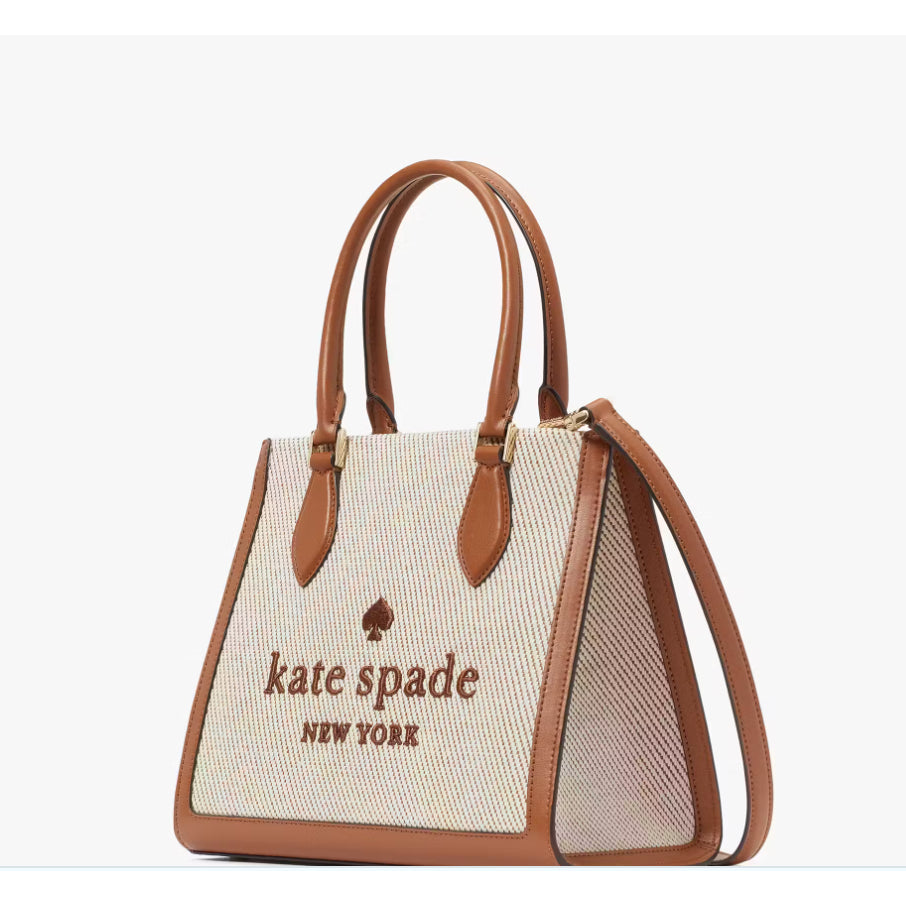 Satchel Tas Kate Spade Handbag Price Tas KATE SPADE LOGO CAMEL GREY CANVAS MINI TOTE BAG 100% ORIGINAL