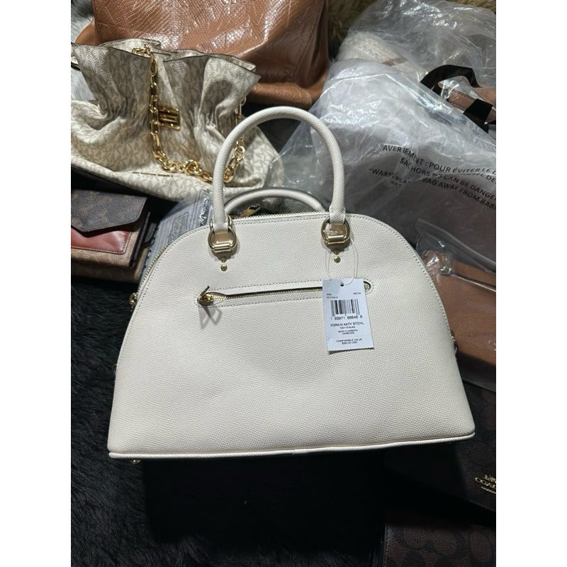 AUTHENTIC/ORIGINAL COACH Katy Satchel Bag in White/Chalk