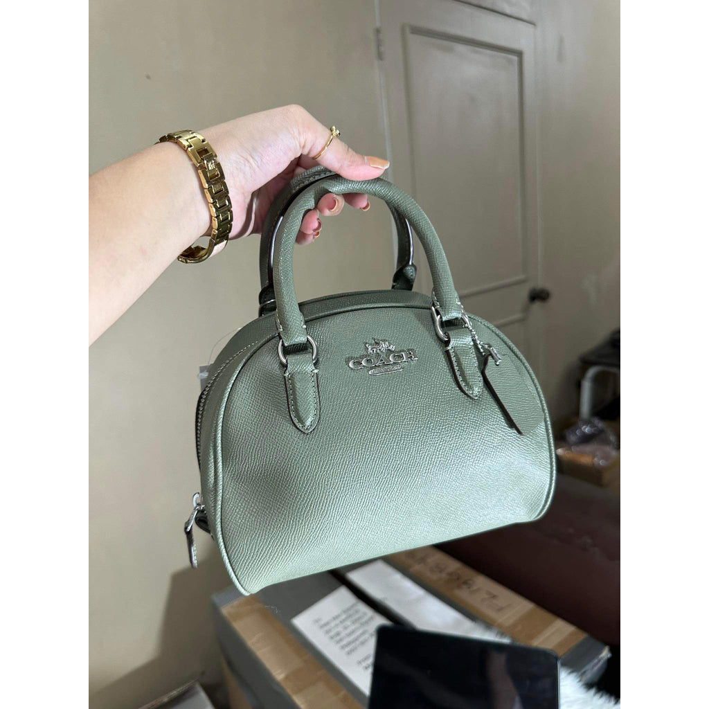 AUTHENTIC/ORIGINAL COACH Sydney Satchel Bag in Green Dark Sage