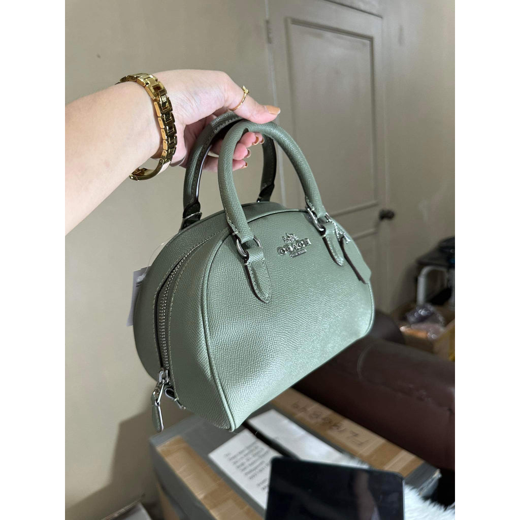 AUTHENTIC/ORIGINAL COACH Sydney Satchel Bag in Green Dark Sage