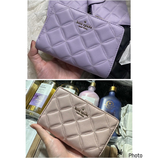 AUTHENTIC/ORIGINAL KateSpade KS Natalia Medium Compact Bifold Wallet in Lilac/Purple/Pink