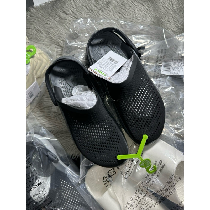 AUTHENTIC/ORIGINAL Crocs LiteRide™ 360 Clog in Black/Slate Grey