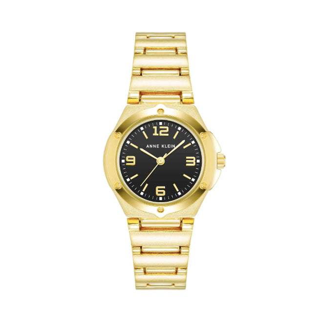 AUTHENTIC/ORIGINAL Anne Klein Women's Bracelet Gold Women's Watch 10/8654BKGB