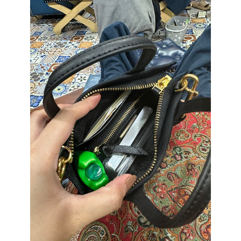 AUTHENTIC/ORIGINAL TORY BURCH Ella Nylon Mini Tote Bag Black Green Navy Lilac