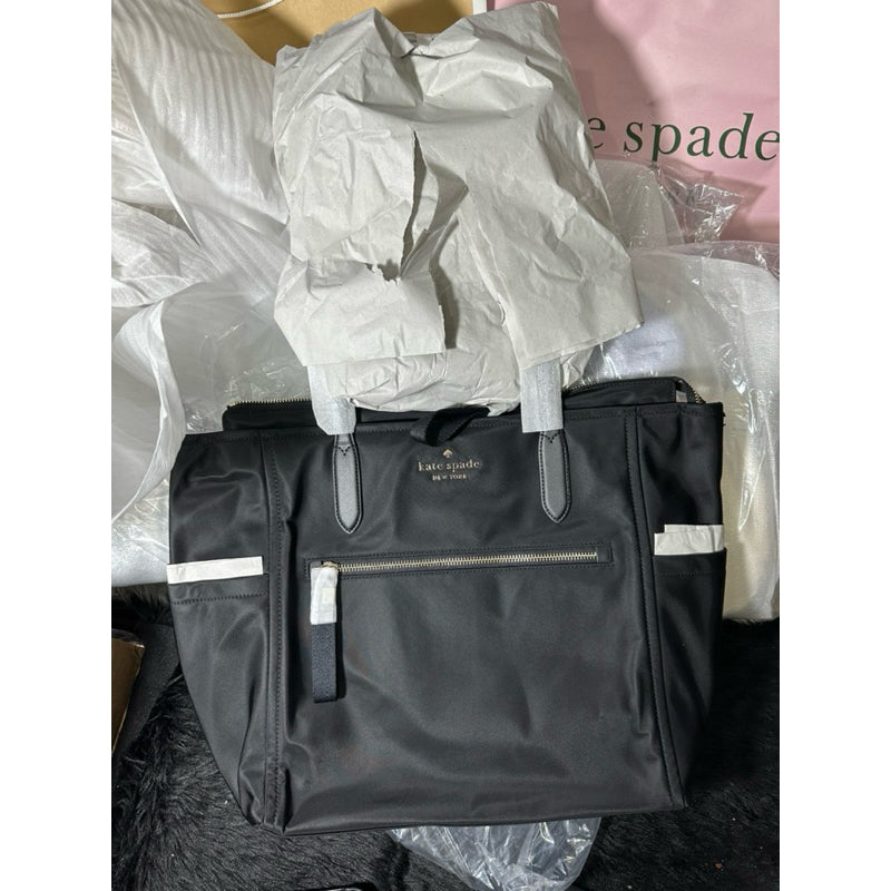 AUTHENTIC/ORIGINAL KateSpade KS Chelsea Large Tote Black Nylon Bag
