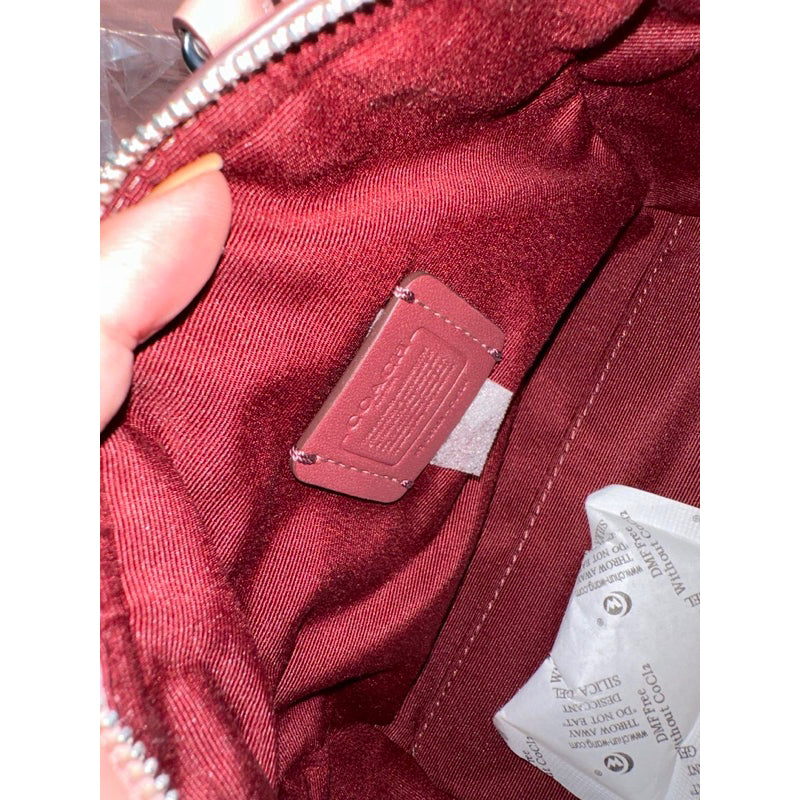 SALE! ❤️ AUTHENTIC/ORIGINAL COACH Mini Rowan Satchel Crossbody Bag With Puffy Diamond Quilting PINK