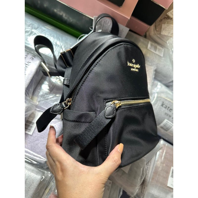 AUTHENTIC/ORIGINAL KateSpade KS Chelsea Mini Nylon Backpack Black Bag