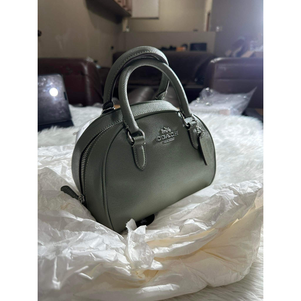 AUTHENTIC/ORIGINAL COACH Sydney Satchel Bag in Green Dark Sage