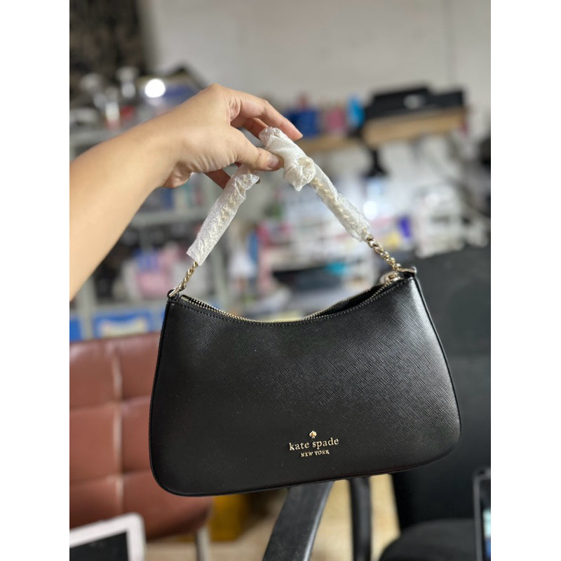 AUTHENTIC/ORIGINAL KateSpade KS Madison Saffiano Leather Convertible Crossbody Bag Black