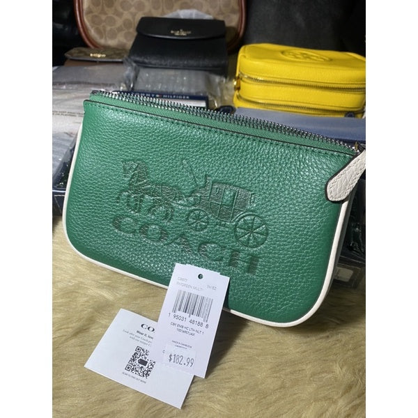AUTHENTIC Coach Nolita 19 Nolita 19 In Colorblock With Horse And Carriage GREEN