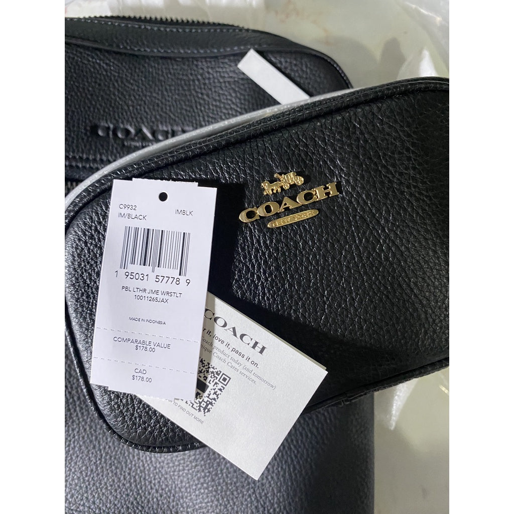 SALE! ❤️ AUTHENTIC COACH Jamie Wristlet Pouch Clutch Mini Bag in BLACK Nolita-Like