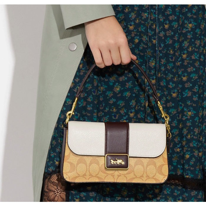SALE! ❤️ AUTHENTIC/ORIGINAL Retail Coach Mini Grace Crossbody In Signature Canvas Bag