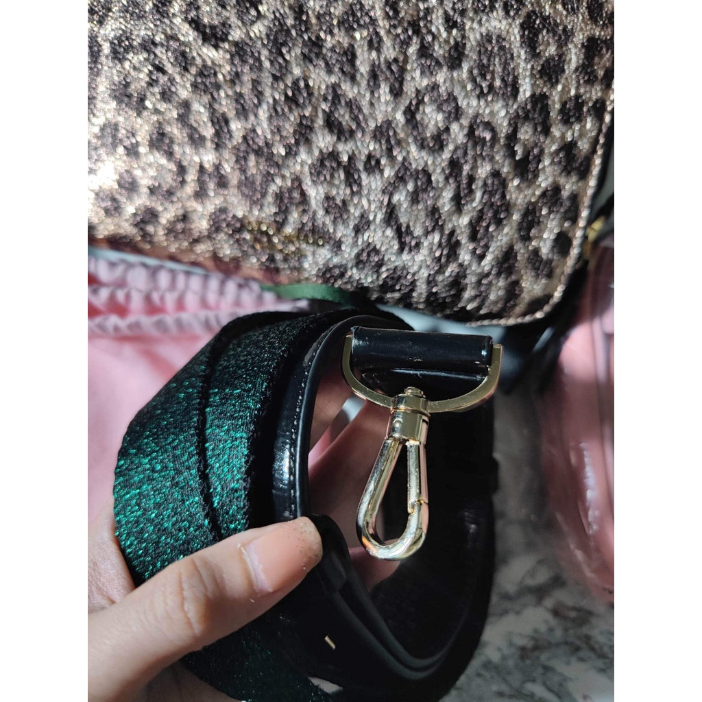 SALE! ❤️ AUTHENTIC/ORIGINAL KateSpade Preloved candid metallic leopard medium camera bag