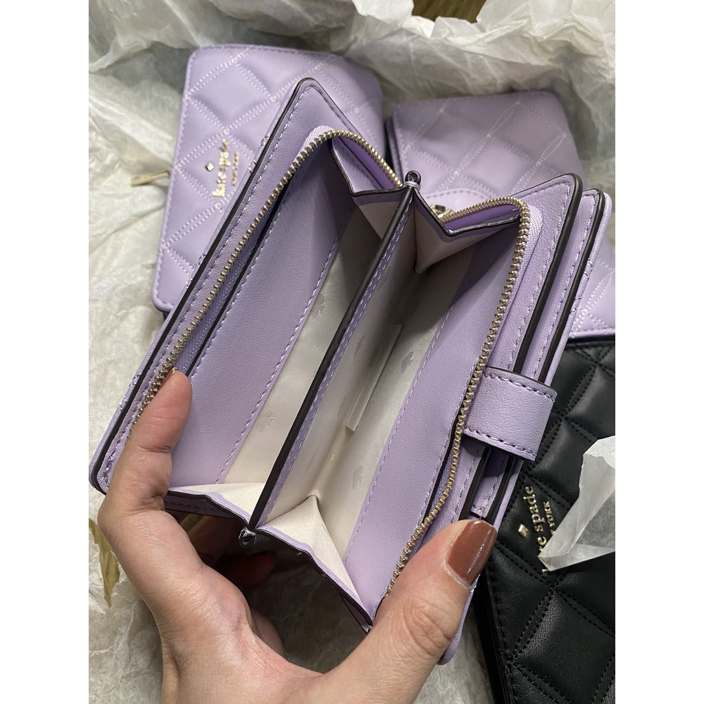 AUTHENTIC/ORIGINAL KateSpade KS Natalia Medium Compact Bifold Wallet in Lilac/Purple/Pink