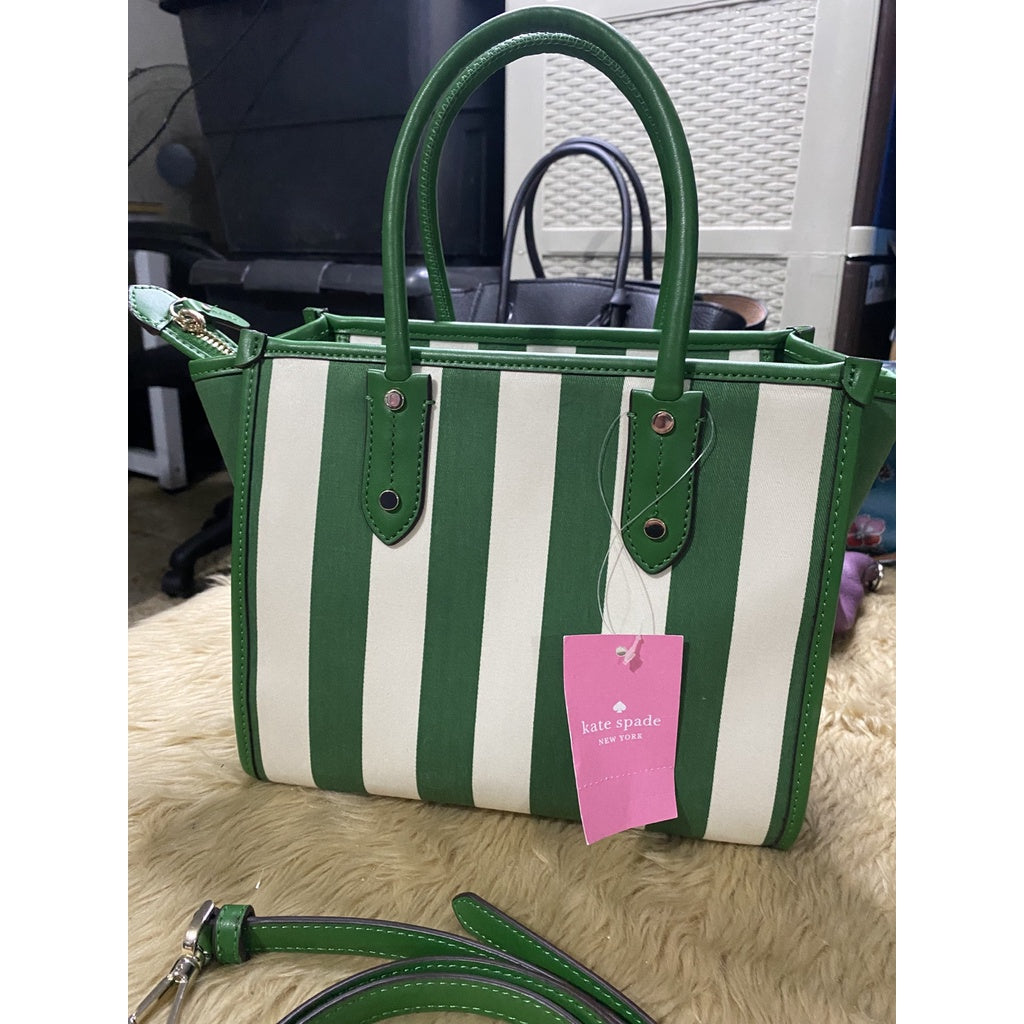 SALE! ❤️ AUTHENTIC/ORIGINAL KateSpade Ella Jacquard Small Tote Crossbody Bag Green